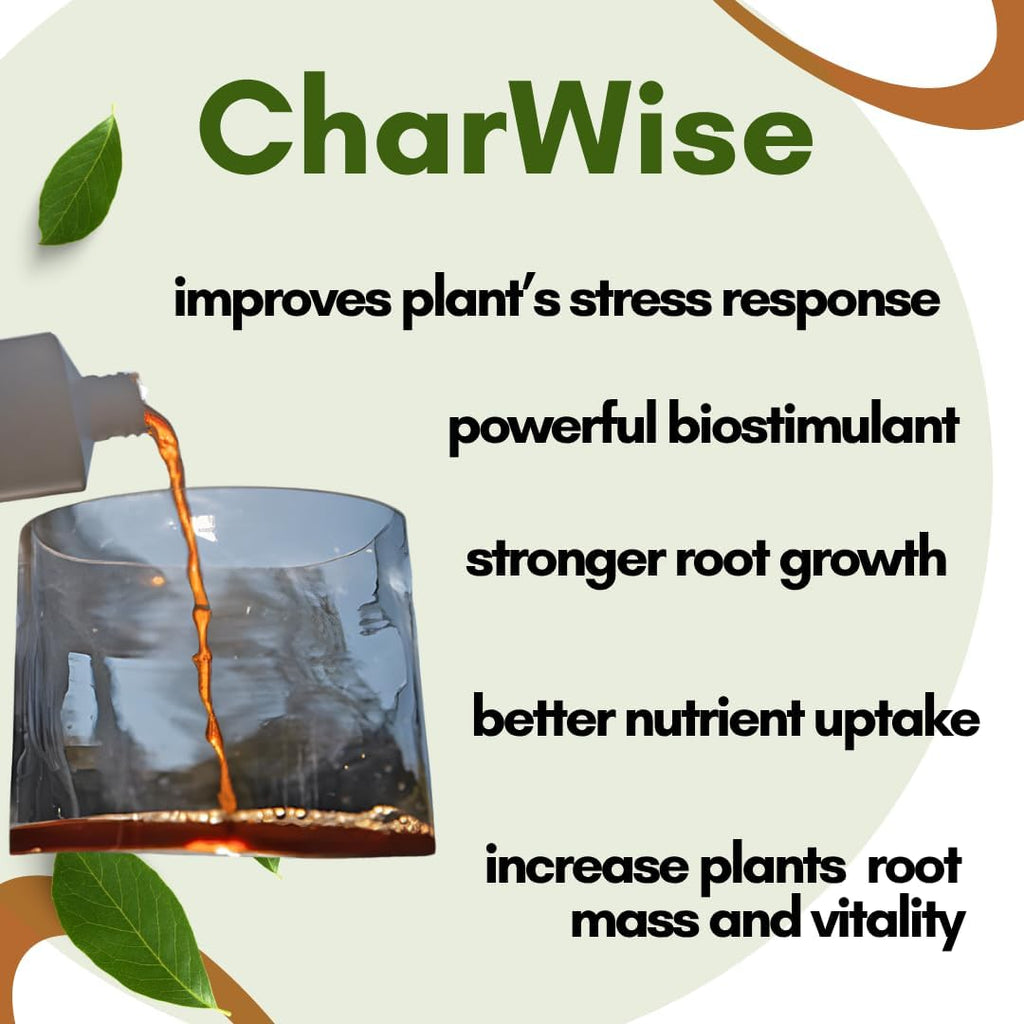 VermisTerra CharWise - 16 oz Wood Vinegar Biostimulant - Seed Germination, Enriches Soil, Growth Enhancer, Combats