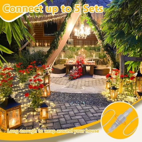 KAQ Connectable 240LED 88Ft String Lights, Christmas Lights Indoor Outdoor