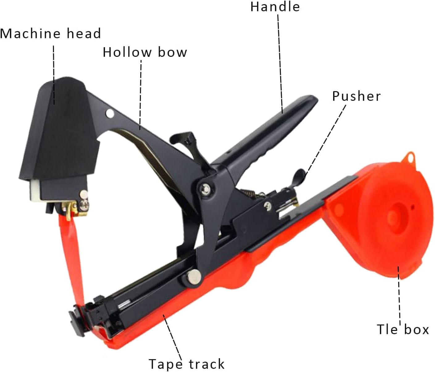 Plant Tying Machine,Plant Vine Tying Machine Tool with 10000pcs Staples 20 Rolls Tape Plant Tape Gun for