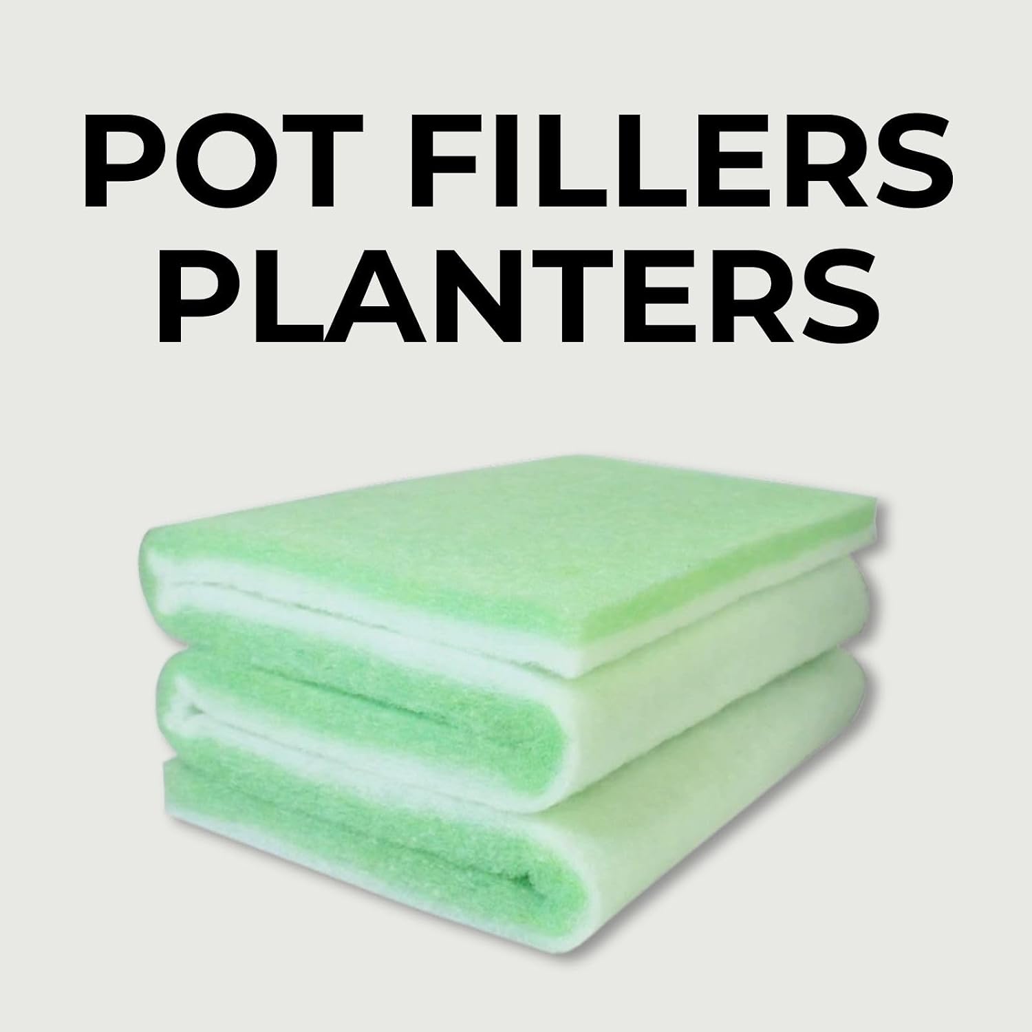 3Pcs(47.2" x 11.8") Extra-Thick Planter Insert – Lightweight Plant Pot Filler, Cut-to-Fit Root Protection Pad, Helps