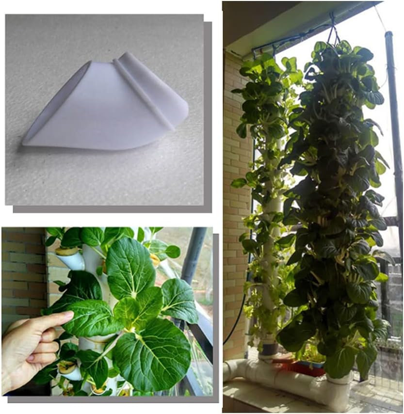 50Pcs DIY Hydroponic Colonization Cups Flower Container Plant Grow Pot Cup Hydroponics Vertical Tower Plant Pots