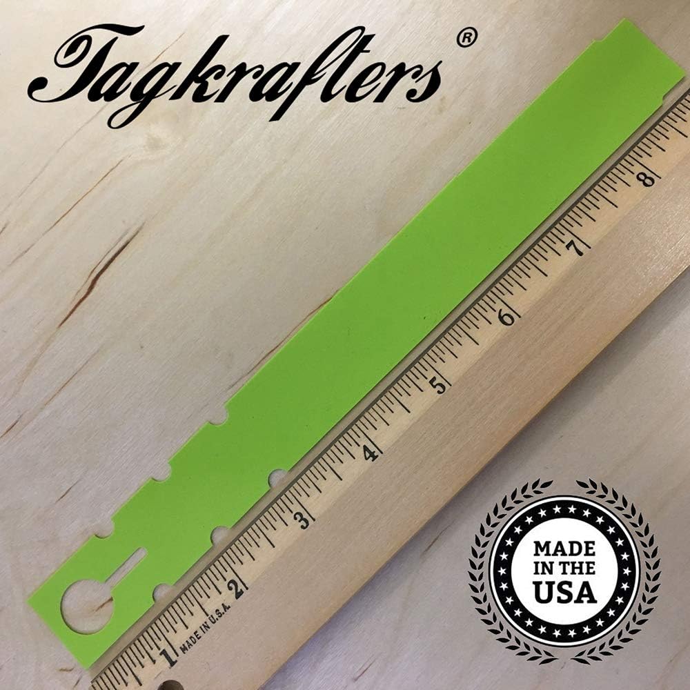 9" x 1" Lime - 250 Pcs - Plastic Plant Tags and Labels - Wrap Around Thermal Plastic - Nursery Garden Tree Labels