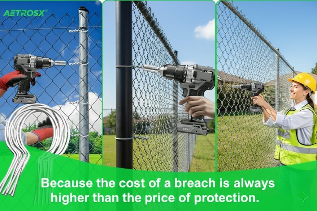 Premium Heavy Duty Round T Post Clips 100 Pack Galvanized Grade Steel Ties 11 Gauge for Wire Strong Hold Won’t Time