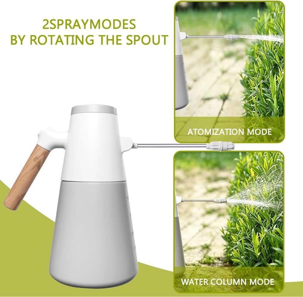 Electric Plant Sprayer, 1.4L Garden Mister with Long Nozzle Wand | Battery Powered Water Sprayer with 180° Rotating