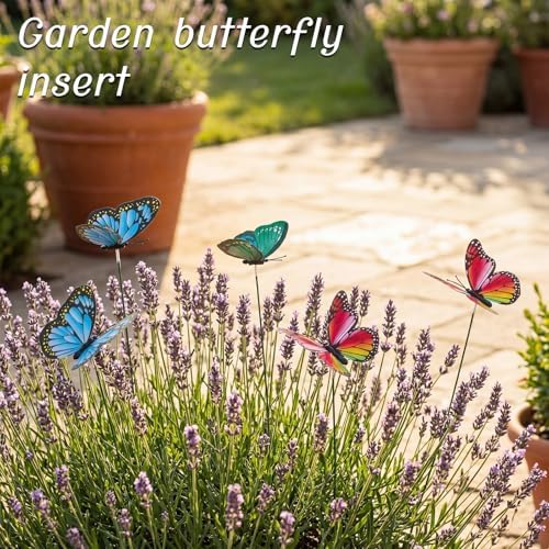 30PCS Butterfly Decor Outdoor Butterfly Garden Stakes for Garden Decor