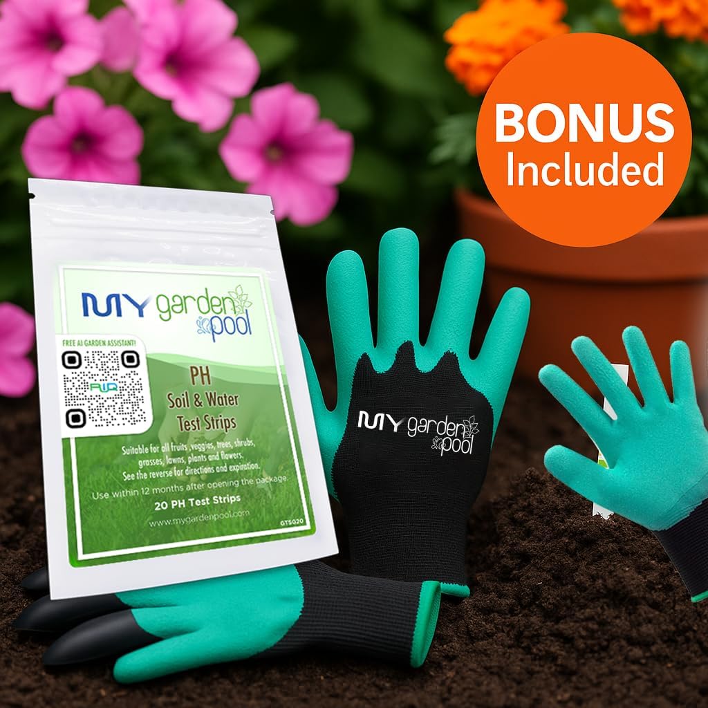 Coast of Maine AL3500 Acid-Loving Planting Soil 20 qt with My Garden Pool 7-in-1 Soil Test Strips, 20 ct. and Claw