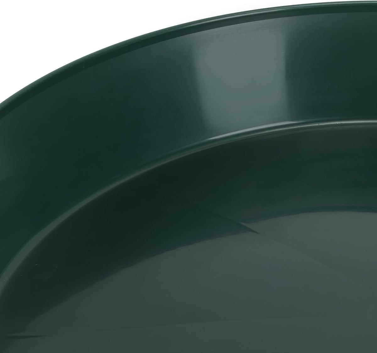 Saucers 18 Inch (16.3 Inch Base), Hunter Green Case of 2 | Hunter Green Colored Polypropylene, Heavy Duty