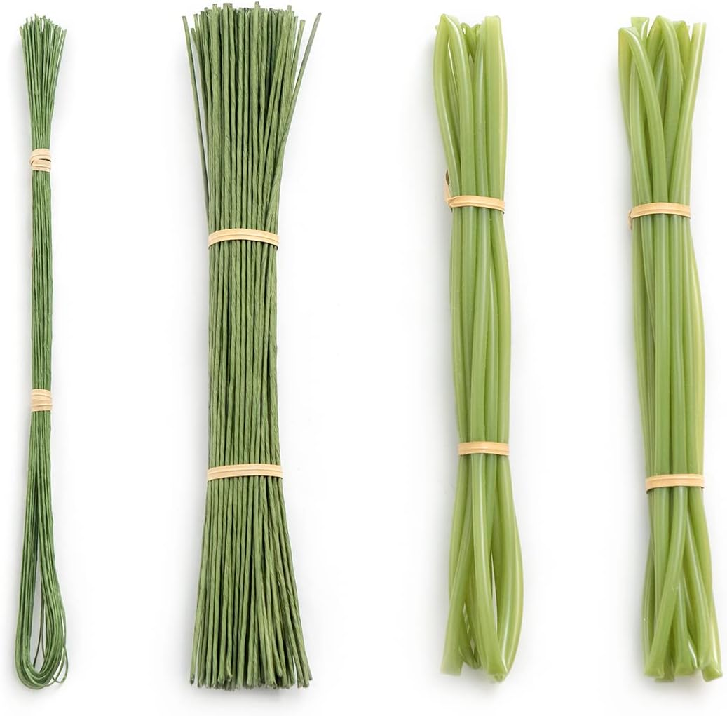 Ling's moment Artificial Flower Stem Tool Set Covers, Flexible Stem Tubes