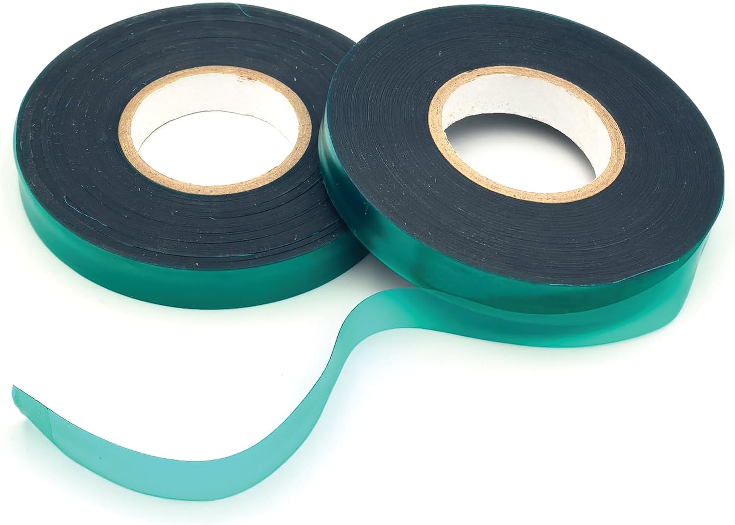 24 Rolls 150 Feet Stretch Tie Tape 0.5 Inch Garden Tie Tape Thick Plant Ribbon Garden Green Vinyl Stake for Indoor