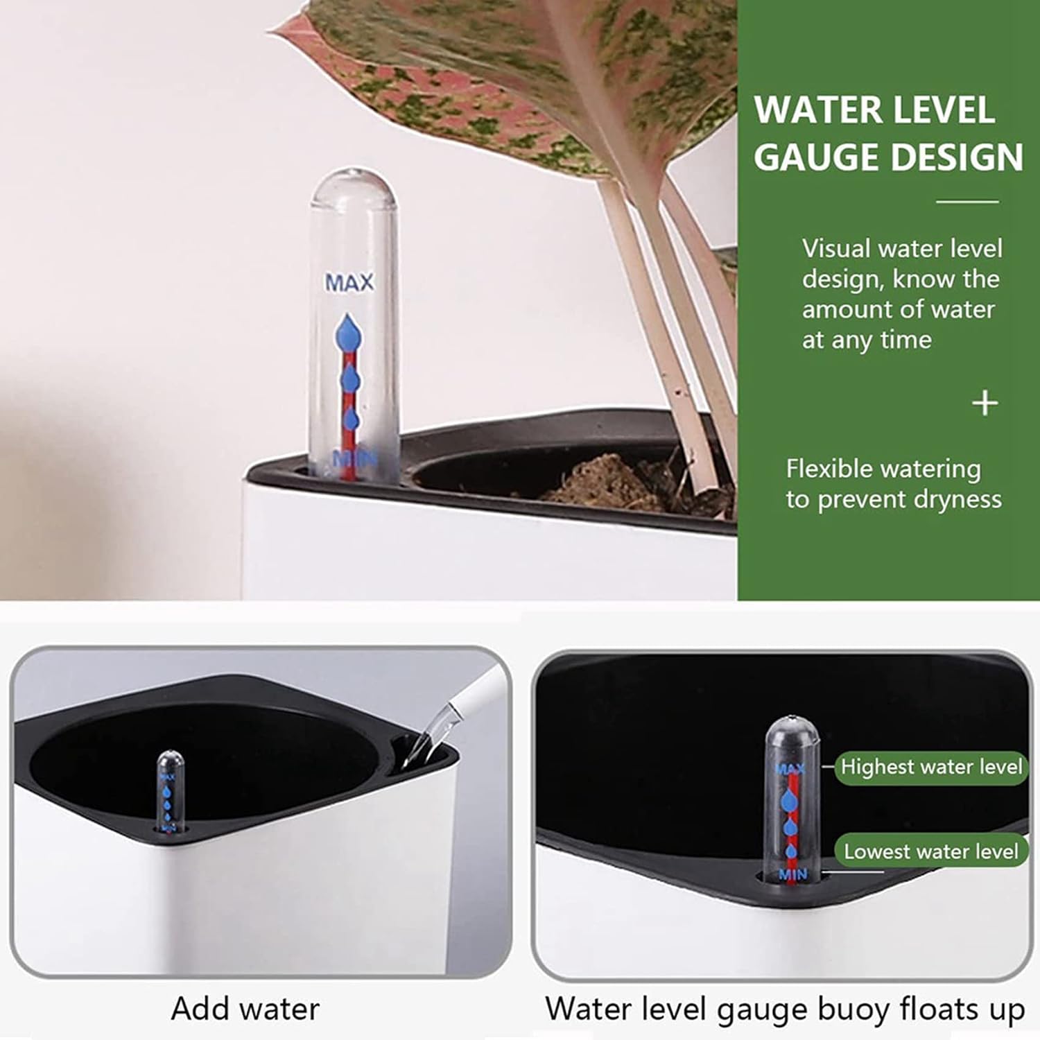 Pack of 30 Soil Moisture Meter, 20 cm Plant Water Level Indicator, Water Level Indicator, Soil Moisture Meter, Sensor