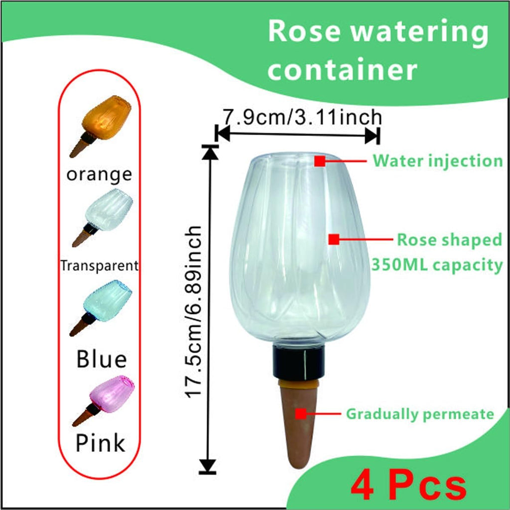 4 Pcs Self Watering for Vacations Indoor Outdoor Plants Automatic Watering Planter Plant Spikes Devices Irrigation