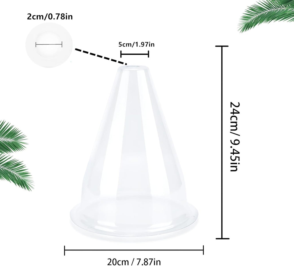 【24 Pieces】 Garden Cloches for Plants, Plant Cover Plant Protectors Transparent Bell Jar Cloches Protection Plants from