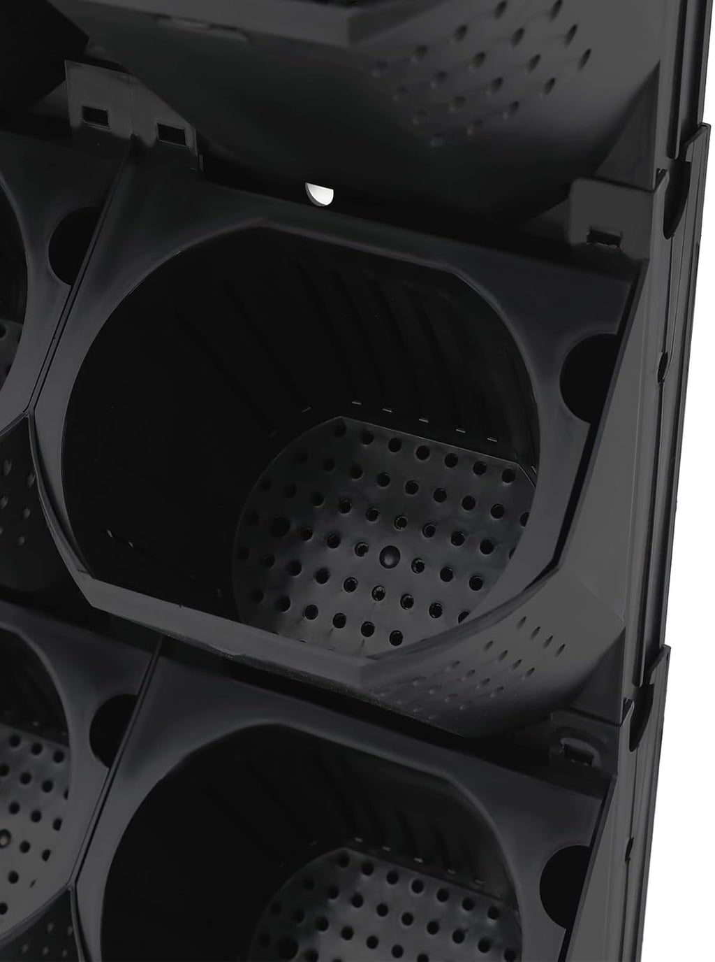 Vertical Wall Planter, Stackable Wall-Mounted Planter Indoor Outdoor w/36 Plastic Pots Living Wall Garden w/36