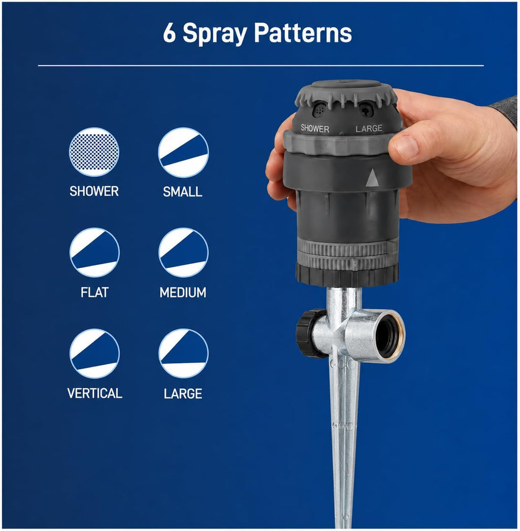 2-Pack Orbit H2O-6 Gear Drive Sprinkler - Versatile Gear Drive for Efficient Lawn Watering