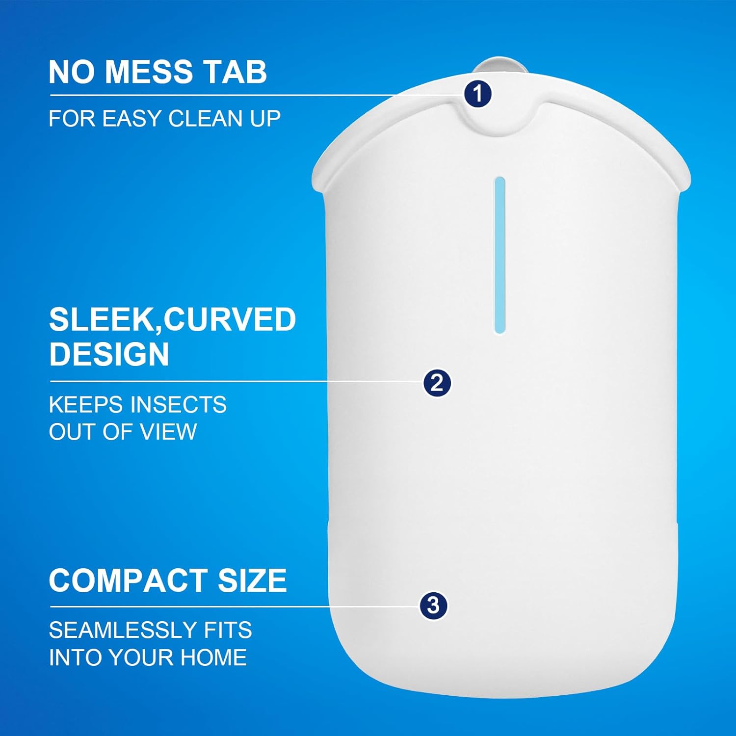 2 Flying Insect Traps & 2 Cartridges - Compatible with Refills | Plug in Fruit Fly Trap for Indoor - Bug Catcher for