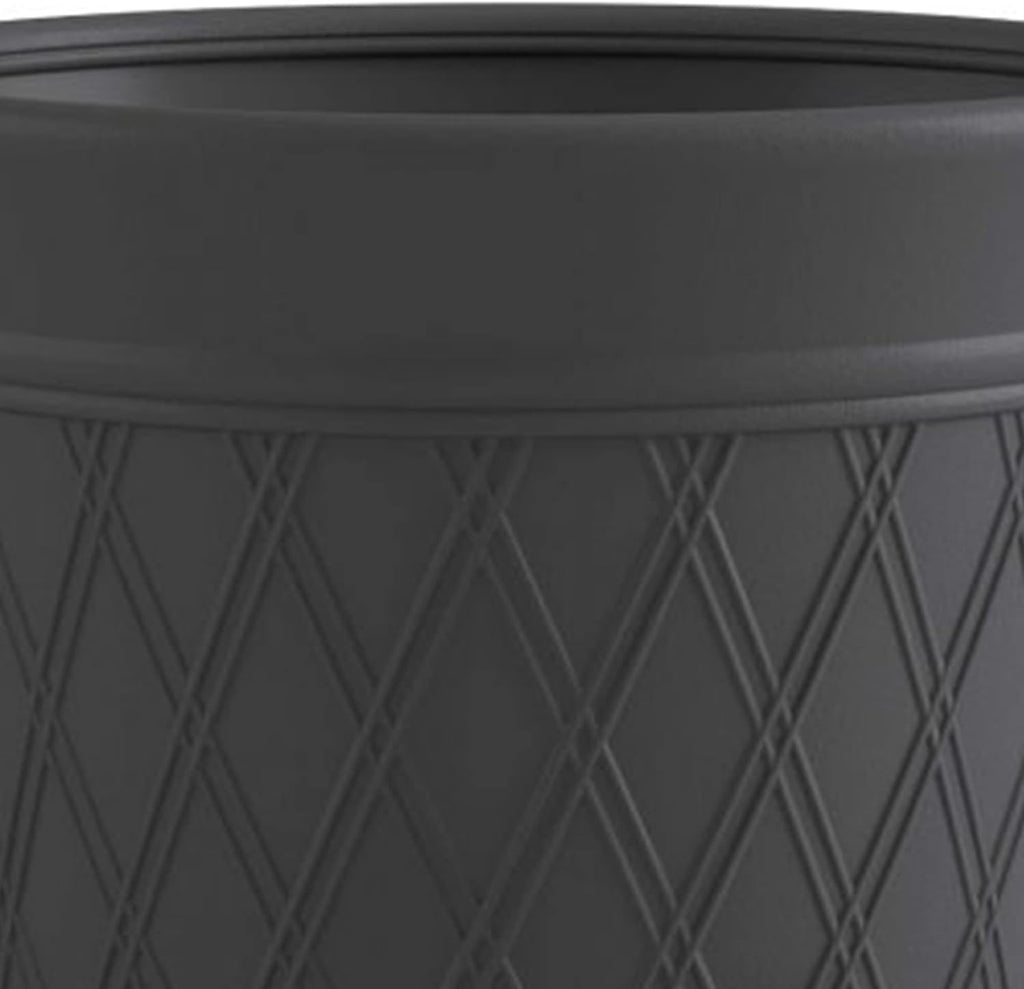 Suncast Lattice Hose Pot for Outdoor Garden Storage, Peppercorn - Holds 300 ft Expandable or 50 ft Standard 5/8" Vinyl