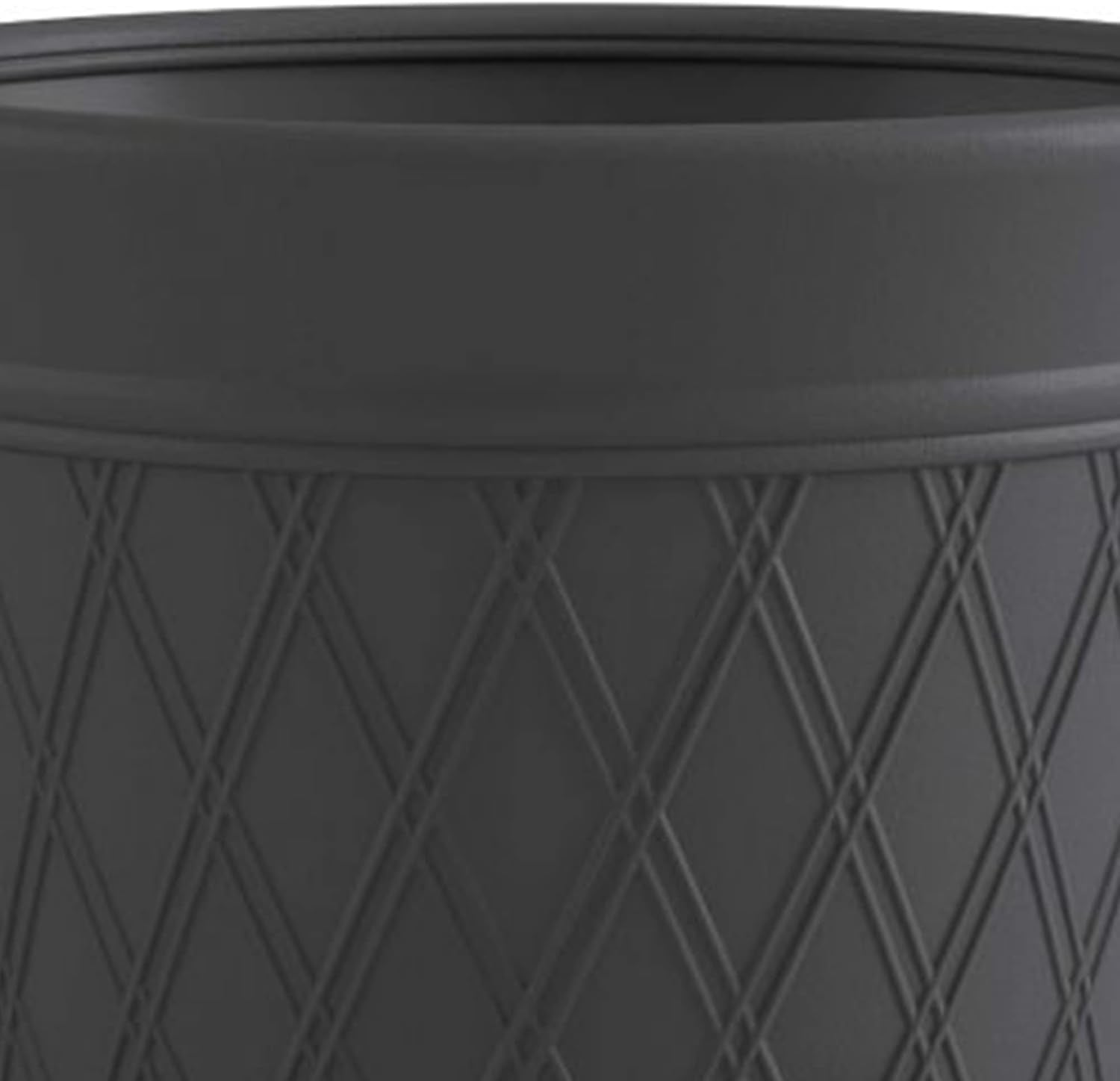 Suncast Lattice Hose Pot for Outdoor Garden Storage, Peppercorn - Holds 300 ft Expandable or 50 ft Standard 5/8" Vinyl