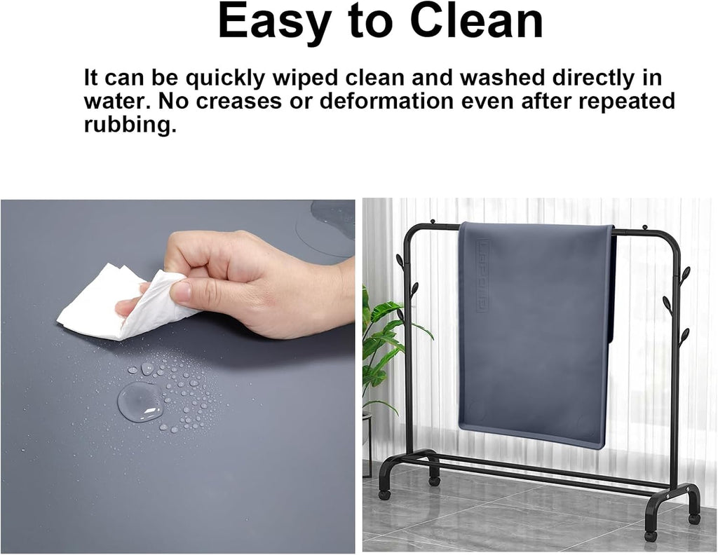 Silicone Waterproof Plant Mat for Indoor Plants & Hydroponic Systems | Non-slip waterproof silicone mat, easy to clean