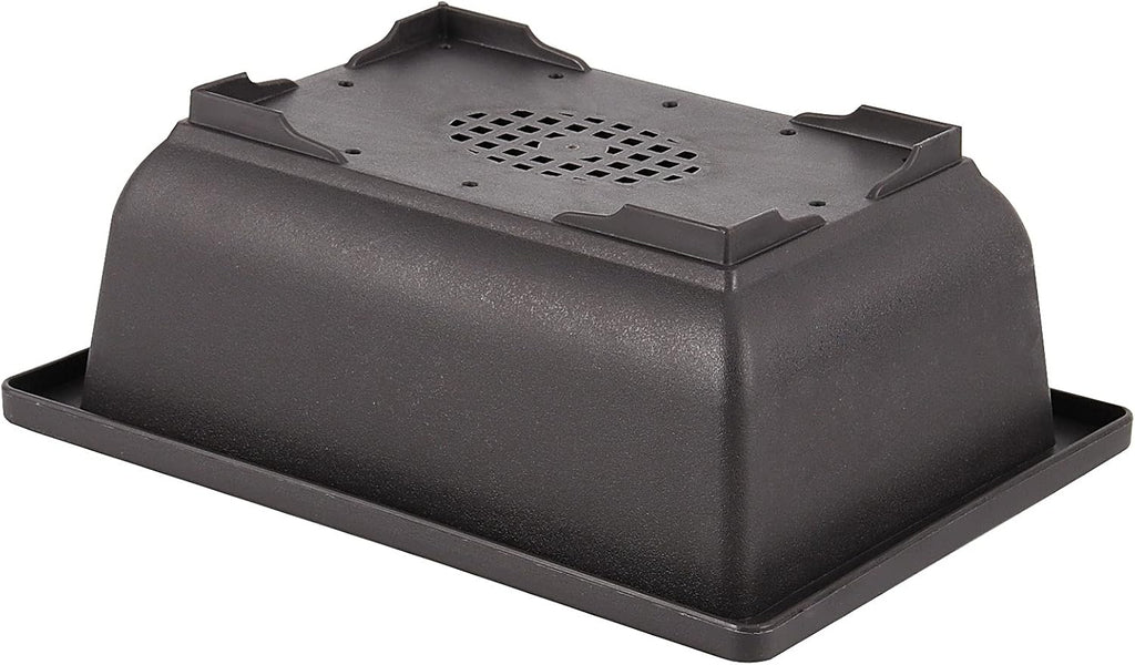 SEUNMUK 30 PCS 6.5 Inch Plastic Bonsai Training Pots, Thicken Rectangular Plastic Growing Pots, Flower Succulent Pots