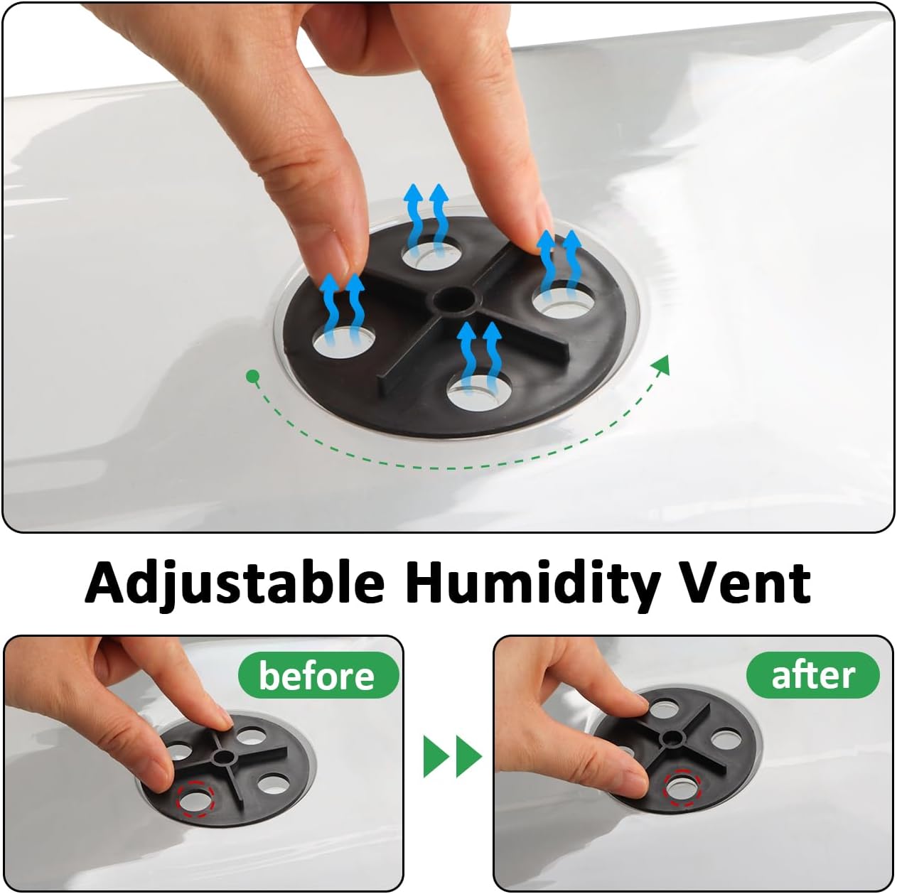 5 Pack 1020 Plant Tray with Tall Dome (7.3 inch), Plastic Flat Seed Starter Tray with Humidity Domes, Heavy Duty 1020