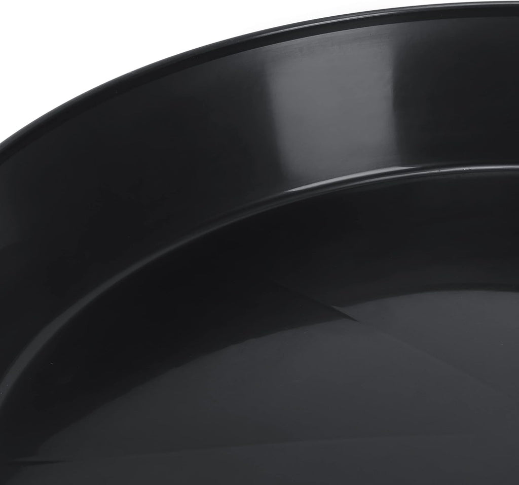 18 Inch (16.3 Inch Base), Black | Case of 2, Plant Saucer