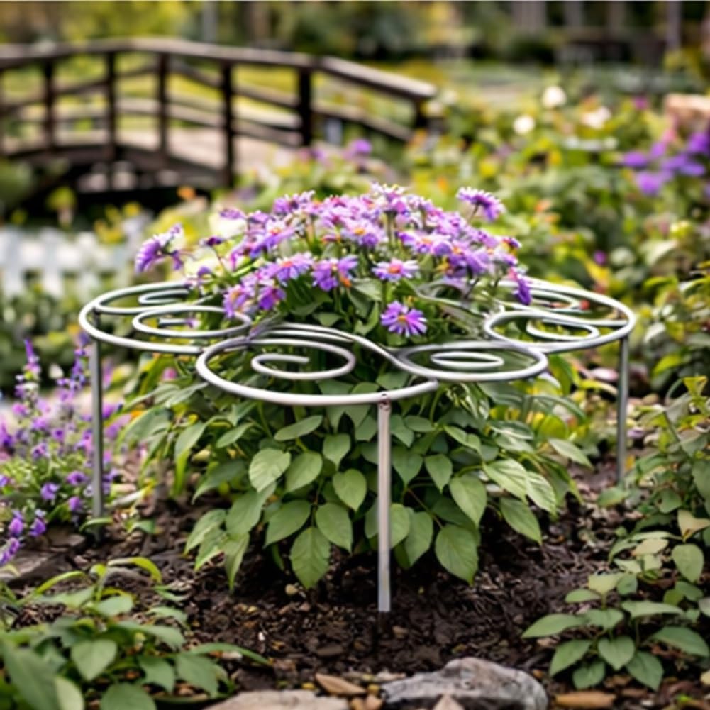 Metal Plant Support Ring for Garden, 2026 New Peony Cage Stand, Indoor Pots, Flower Hoop, Decorative Grow Through