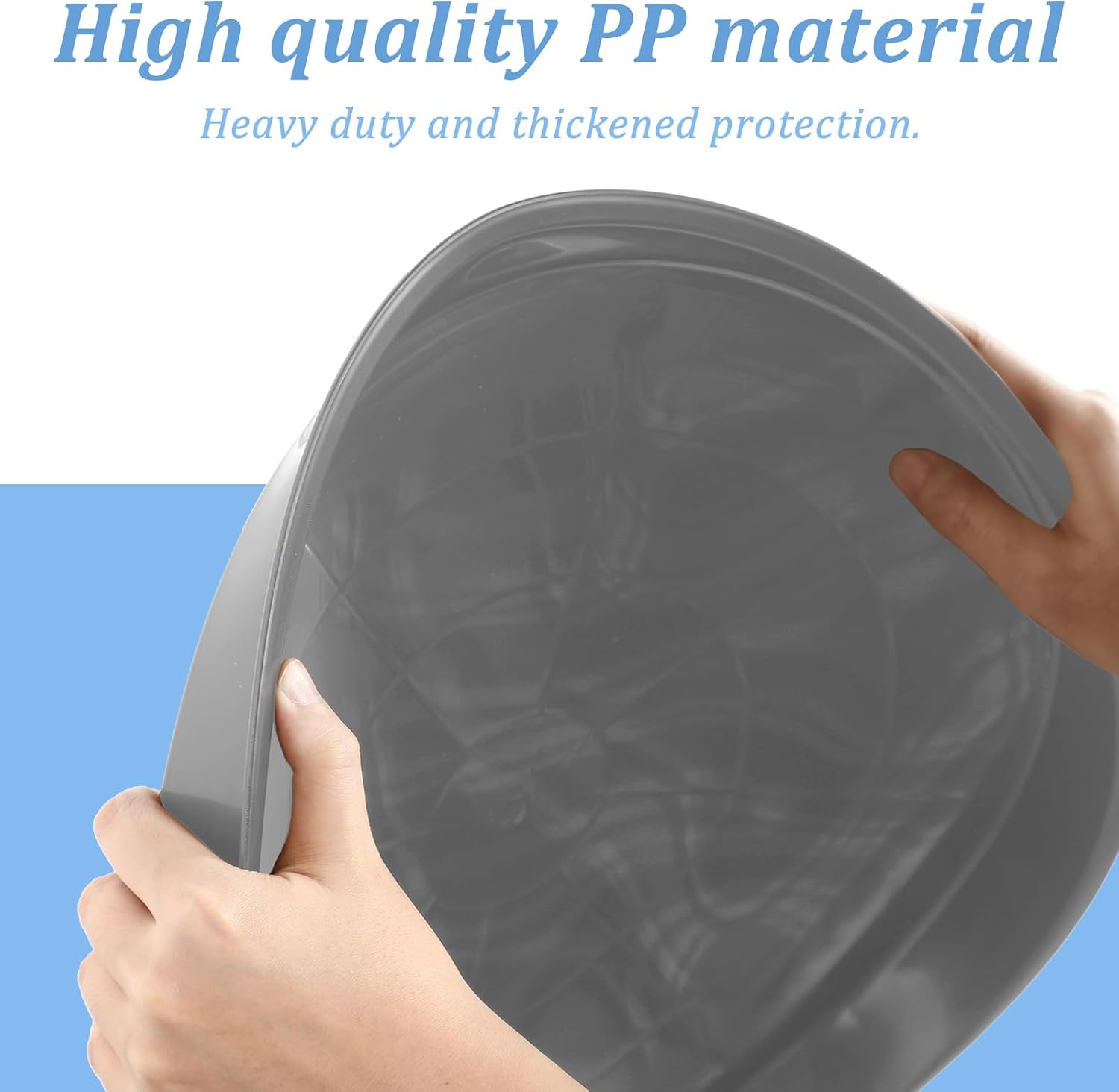 Eccliy 6 Pack Plastic Plant Saucer Heavy Duty Planter Saucers Large Plant Pot Saucers Plastic Water Trays for Indoors