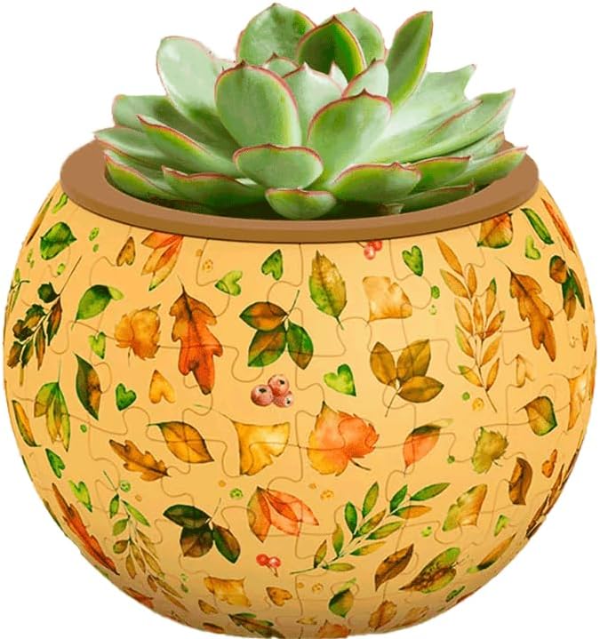 PieceRelax Unique 3D Puzzle Planter - 80 Plastic Pieces [K1105]