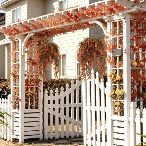 RECUTMS Fake Fall Monkey Plants 3Pcs Artificial Hanging Eucalyptus Vine