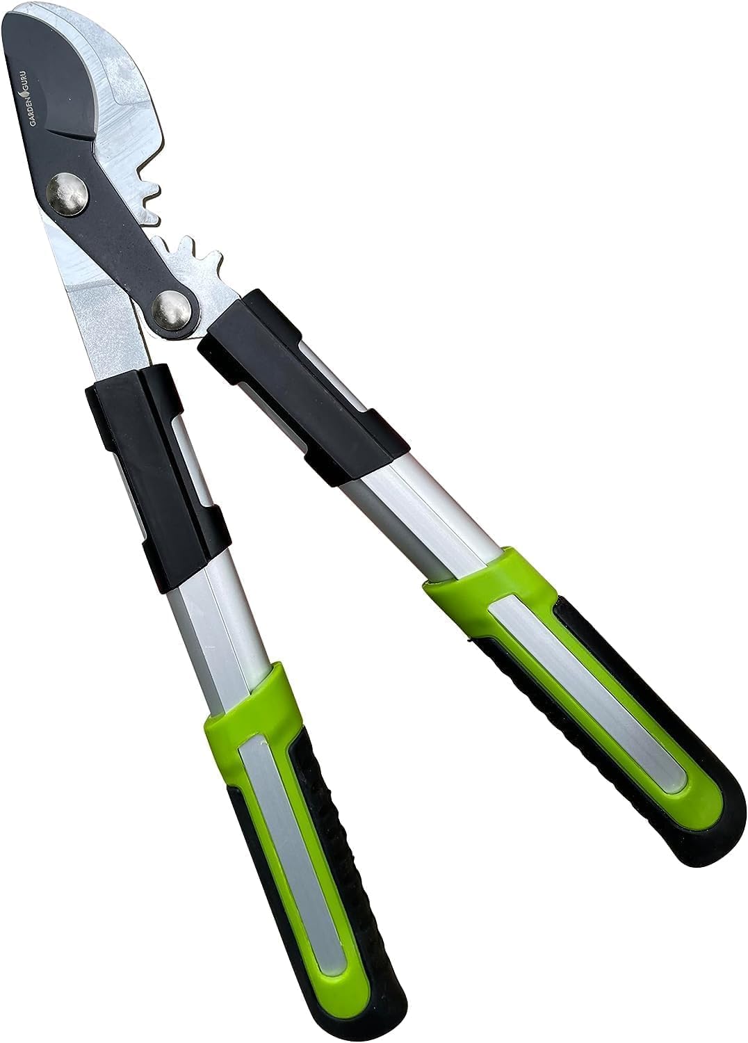 GARDEN GURU Hedge Shears Bypass Loppers Pruning Shears 3 Pc Set - Heavy Duty Comfort Grip Handles - Sharp Blades for