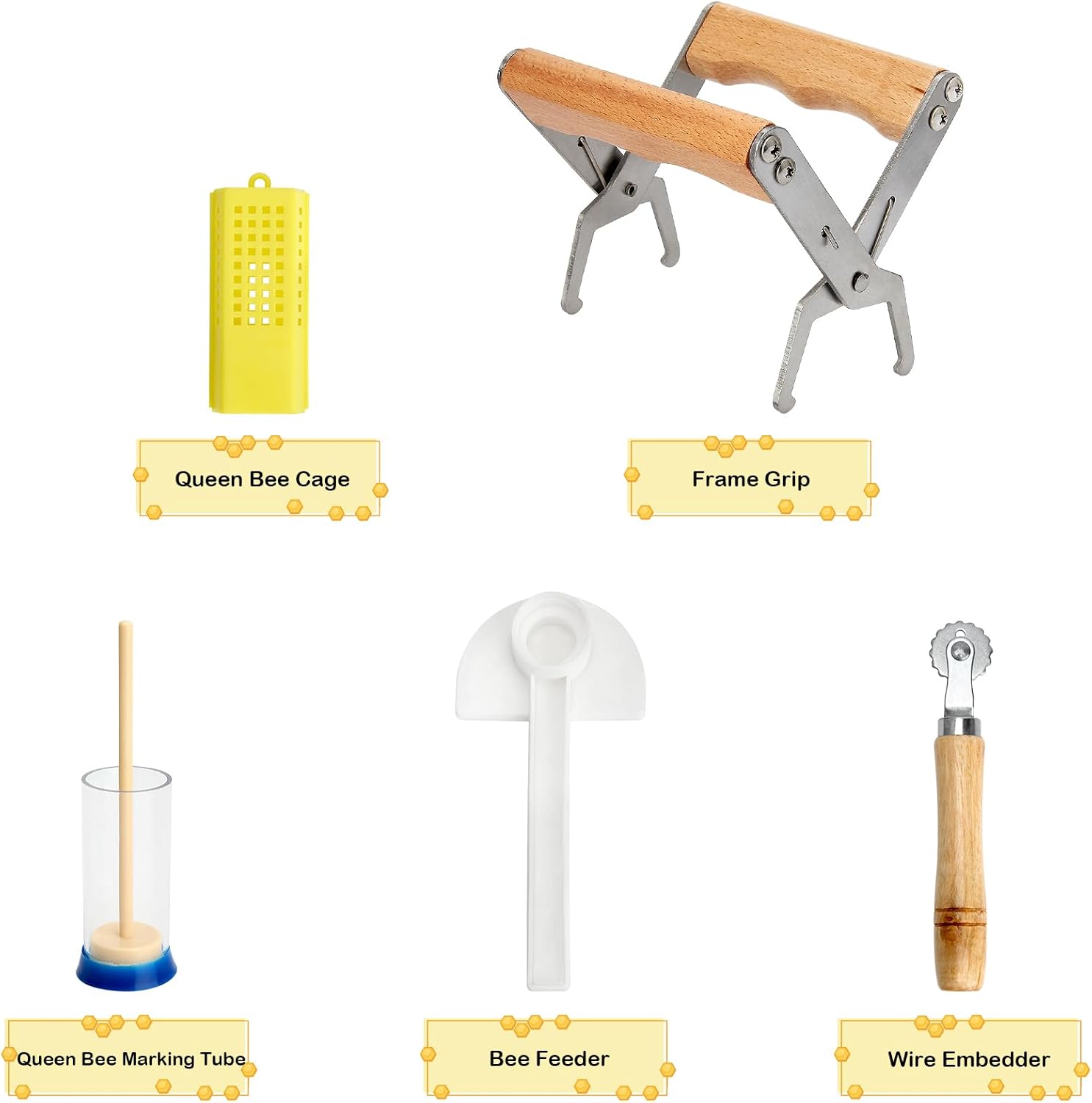 12pcs Bee Hives Starter Kit Beekeeping Supplies, Bee Keeping Supplies-All, Bee Supplies and Equipment with Bee Smoker
