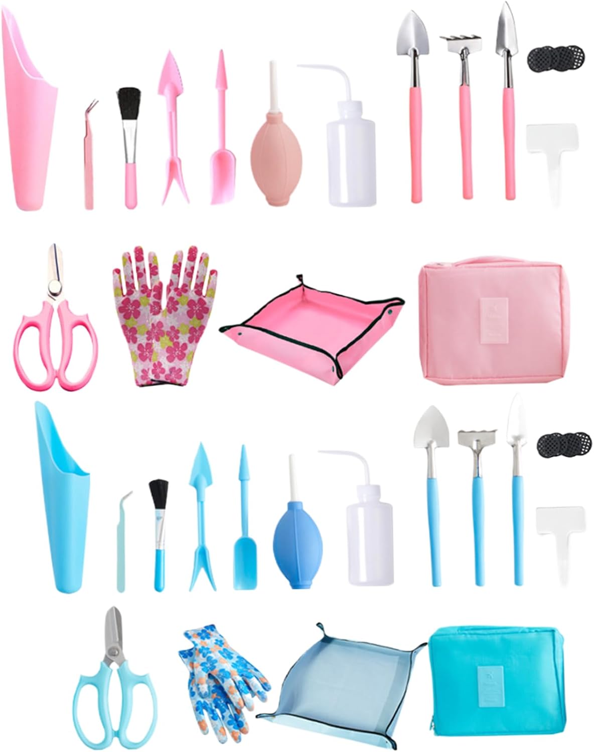 16Pcs/Set Succulent Tool Kit Mini Garden Tools Set Mini Ergonomic Bonsai Tools Professional Bonsai Kit Transplanting