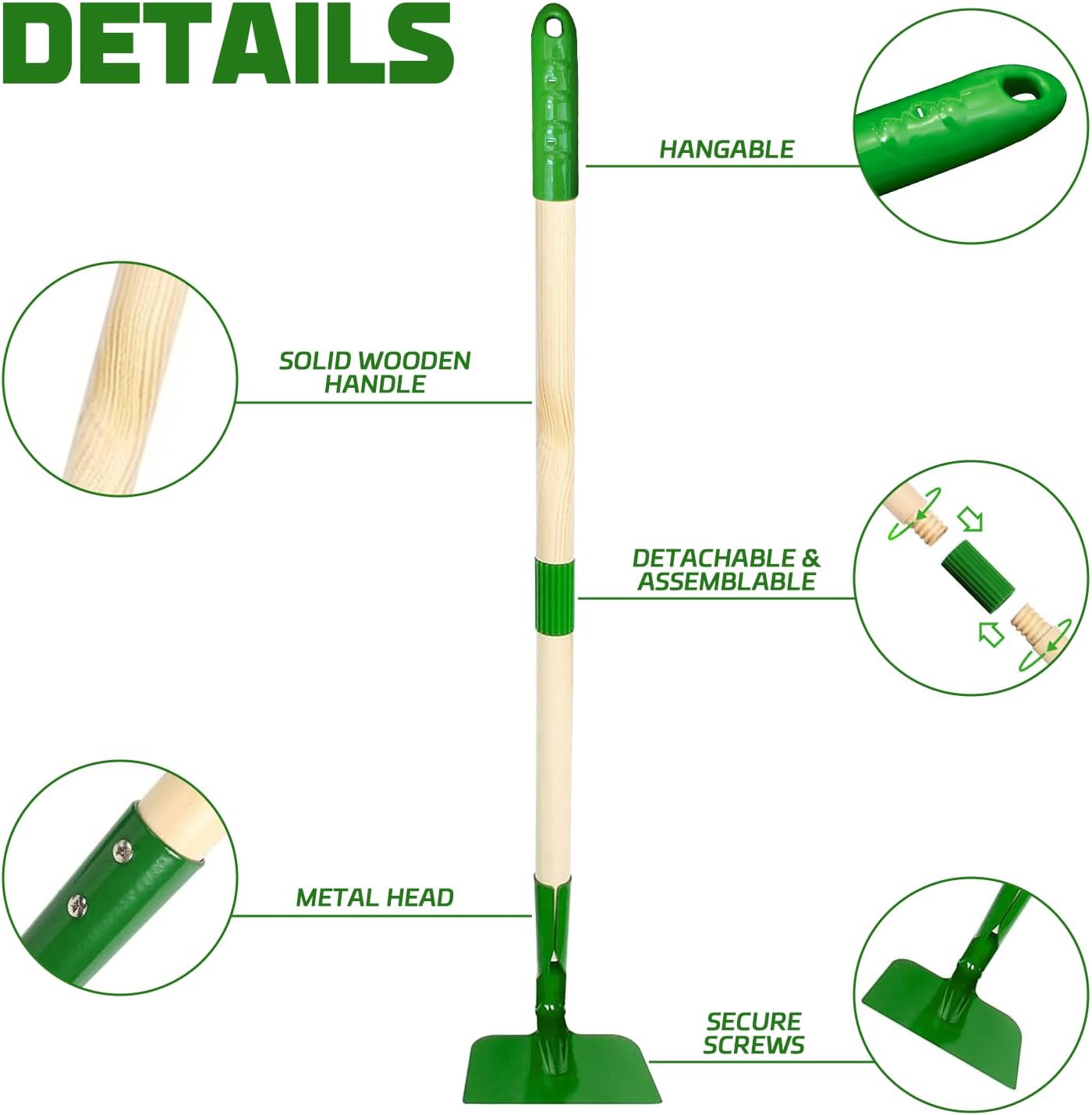 Kids Gardening Tools Set,11Pcs Garden Set for Kids with Shovel, Rake, Leaf Rake,Summer Outdoor Backyard Farm Digging