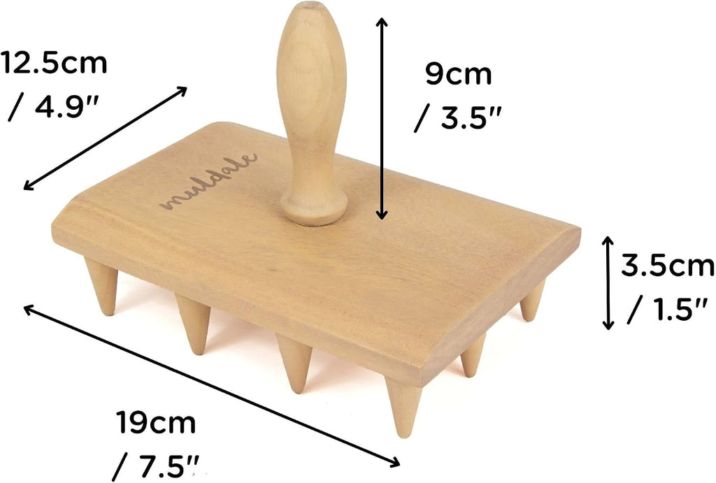Multi Seed Dibber Garden Tool - Seedling Spacing Tool with Handle - Plant Dibber Yard - Seed Spacer - Made in England