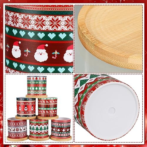 Tioncy 6 Pcs Christmas Succulent Pots 3.15'' Small Christmas Planters