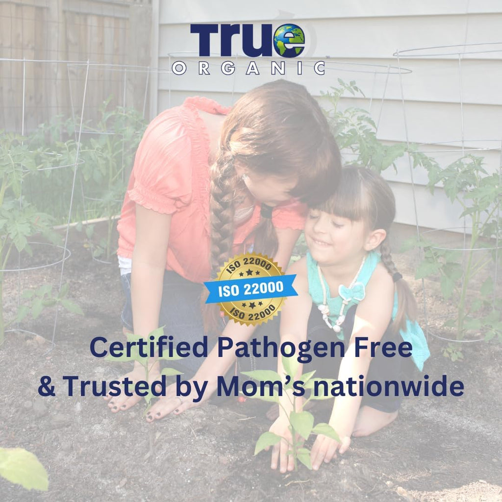 True Organic All Purpose Plant Food – Organic Fertilizer for Fruits, Vegetables, Flowers, and Herbs – 12lb Bag Covers