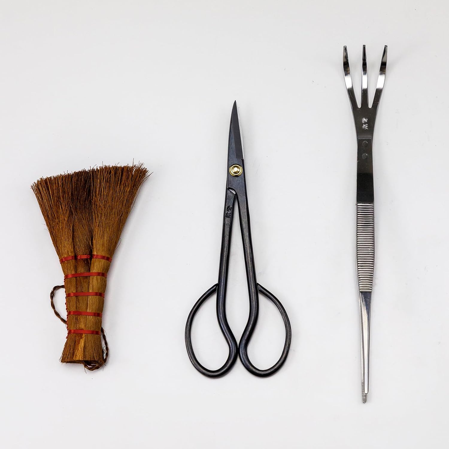 Hanafubuki Wazakura Japanese Bonsai Garden Tool Starter Kit, Made in Japan, Satsuki Scissors, Stainless Tweezers with