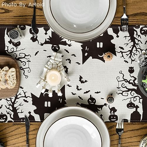 Artoid Mode 210 GSM Halloween Table Runner Home Party Decor 13x72 Inch