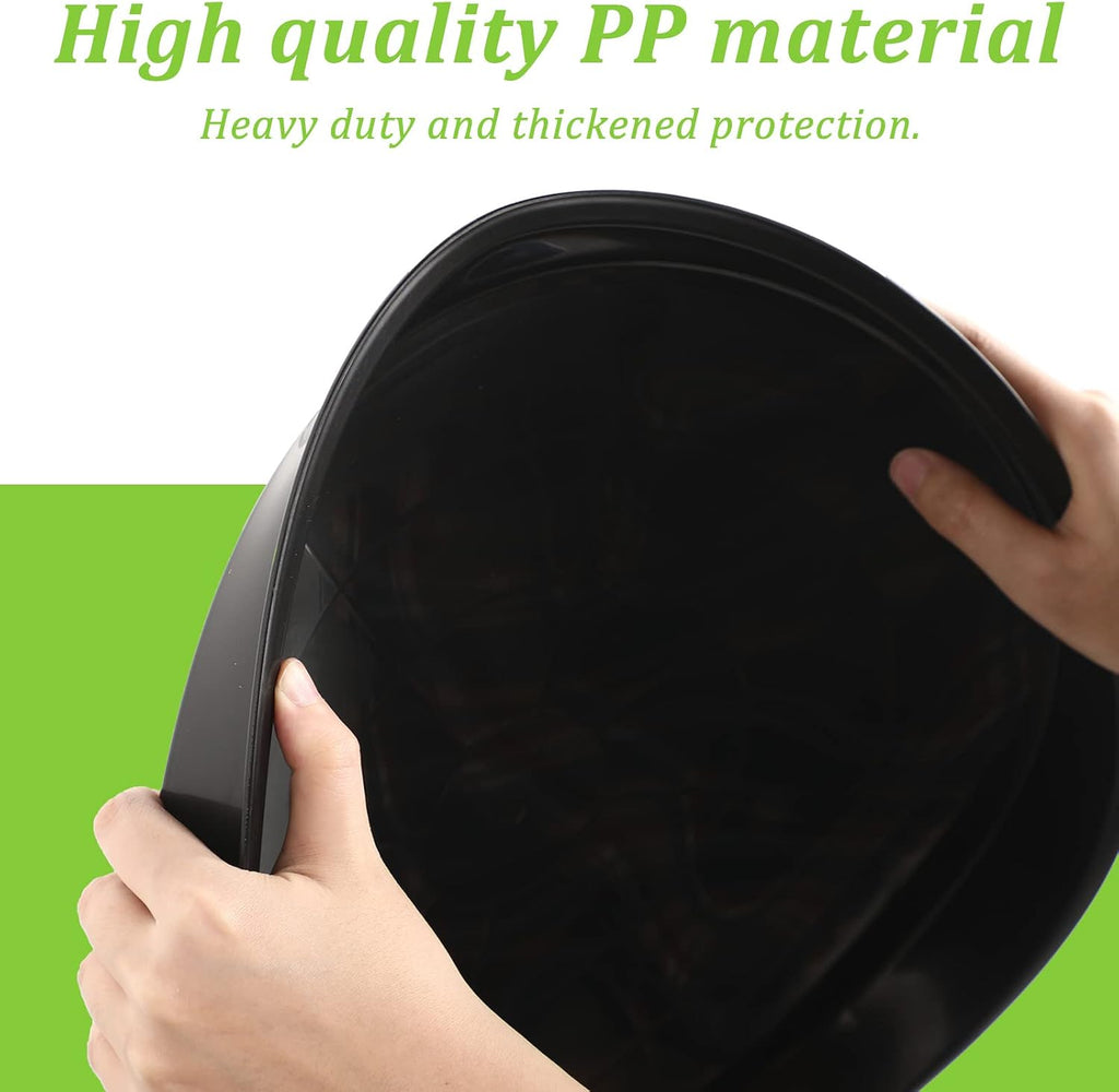 Eccliy 12 Pcs Plastic Plant Saucers Round Plant Tray Large Flower Pot Heavy Duty Planter Water Trays Thick Planter Drip