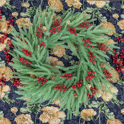 J'FLORU 50 Pack Christmas Tree Decorations 6.5 Inch Artificial Berry Stems Red Berry Picks for Xmas Winter Christmas Tree Ornaments Centerpieces Flower Arrangements