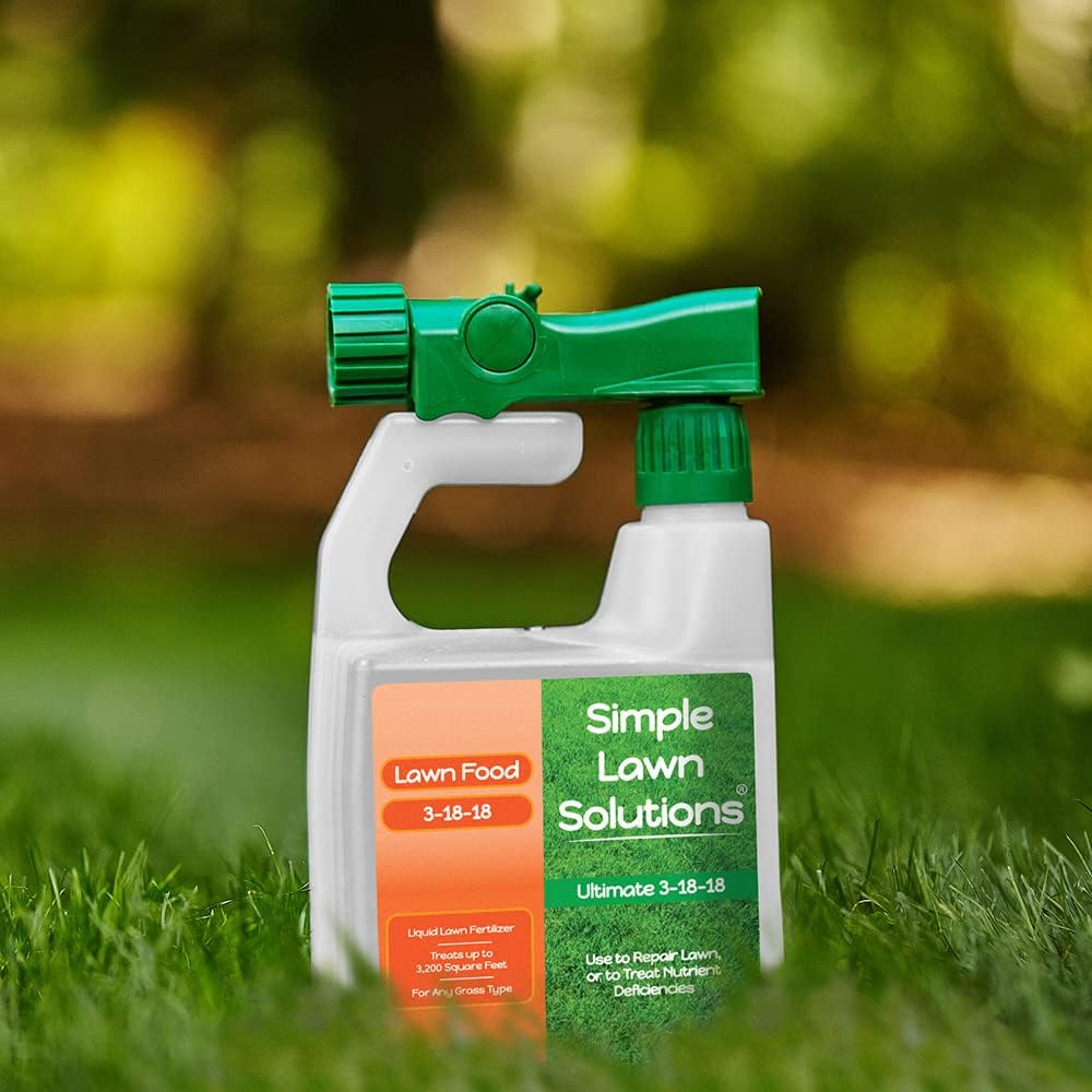 Ultimate 3-18-18 NPK- Lawn Food Quality Liquid Fertilizer- Easy to Use Concentrated Spray- Any Grass Type- Summer &