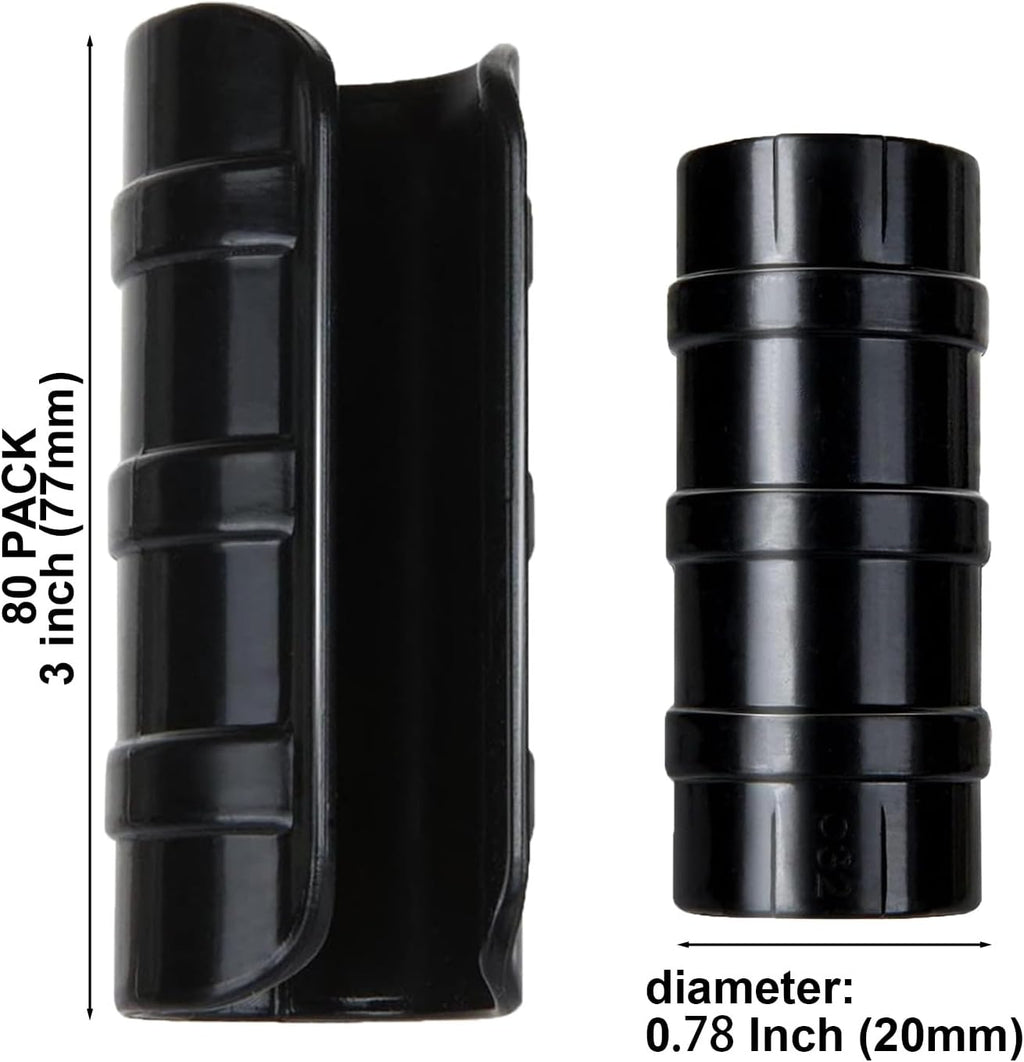 80PCS 1/2 inch PVC Greenhouse Clips Plastic Greenhouse Clamps | Plastic Clamps Garden Buildings Tube Clips for PVC Pipe
