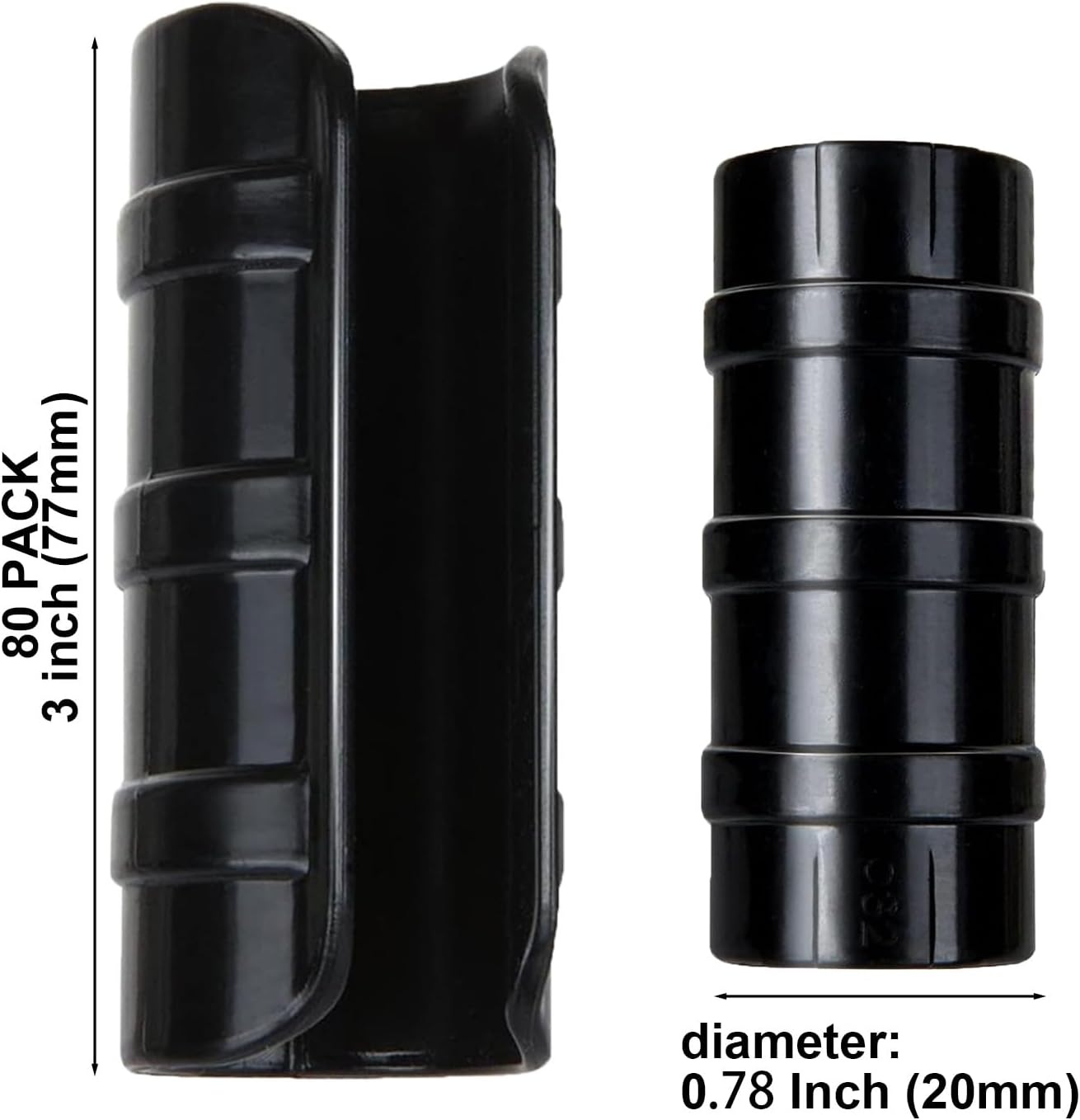 80PCS 1/2 inch PVC Greenhouse Clips Plastic Greenhouse Clamps | Plastic Clamps Garden Buildings Tube Clips for PVC Pipe