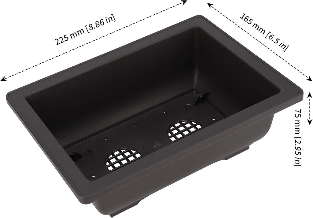 MANCHAP 20 PCS 8.9 Inch Plastic Bonsai Training Pots, Rectangular Bonsai Tree Planter Pot for Garden, Yard, Office