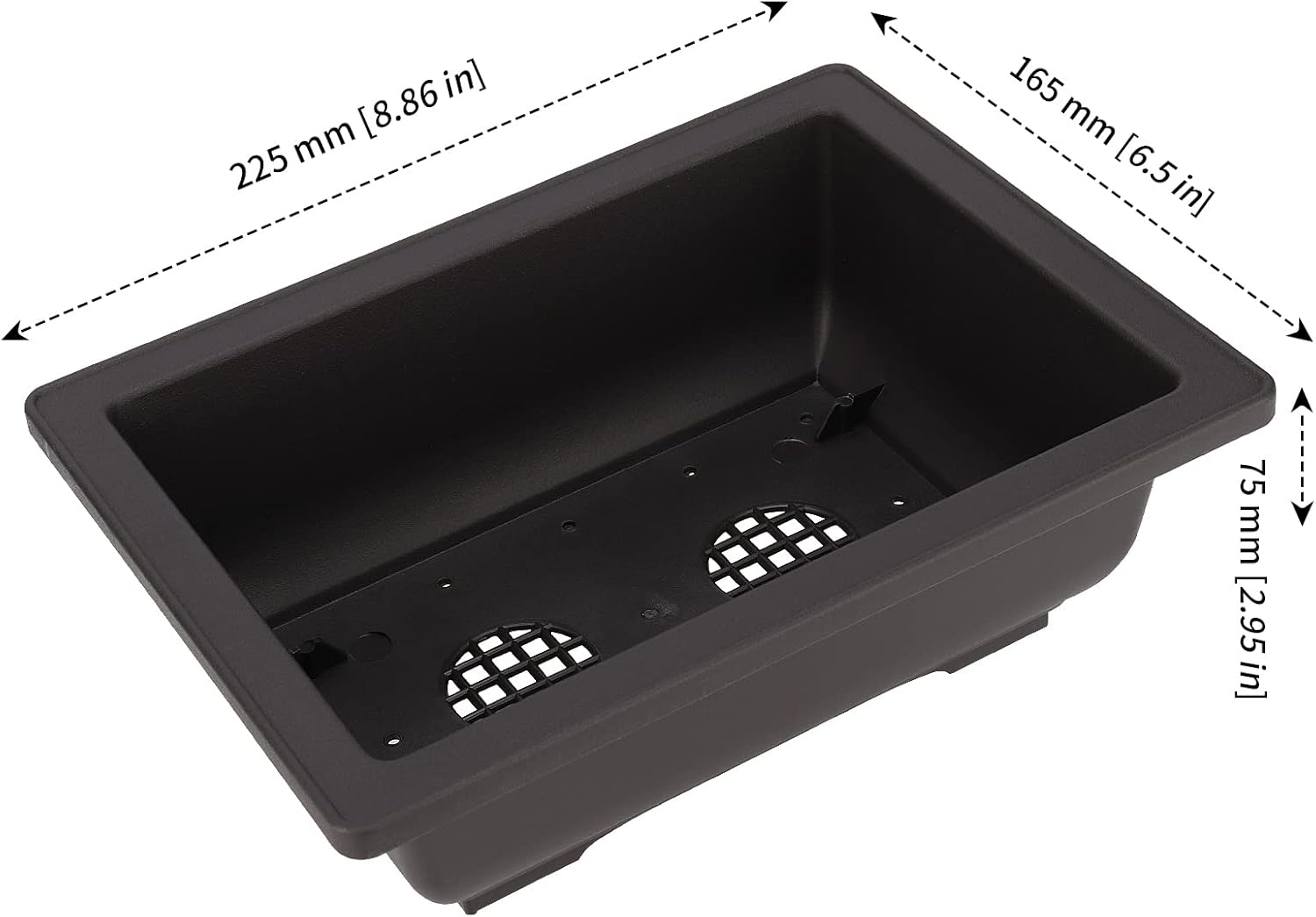 MANCHAP 20 PCS 8.9 Inch Plastic Bonsai Training Pots, Rectangular Bonsai Tree Planter Pot for Garden, Yard, Office