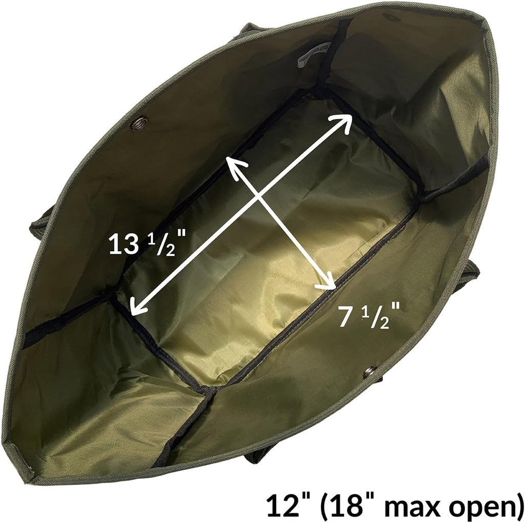 Ferry-Morse Garden Tool Bag KBAG-12-8 Pockets, Heavy Duty, Water Resistant, Tote Caddy
