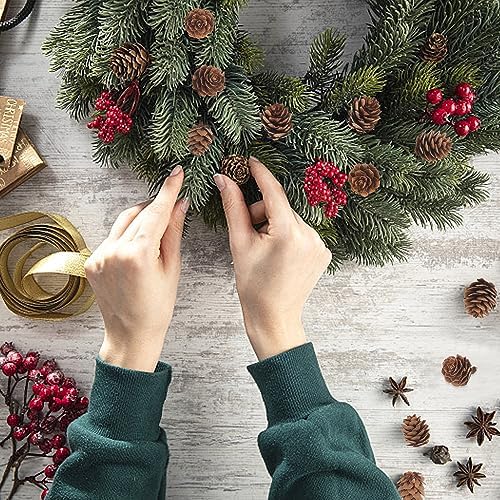 Jangostor 120 PCS Pine Cones Decorations, Natural Pine Cones Bulk - Mini Pine Cones Christmas Pine Cones for Table Christmas Tree Crafts Gifts Thanksgiving Fall and Xmas Home Decor