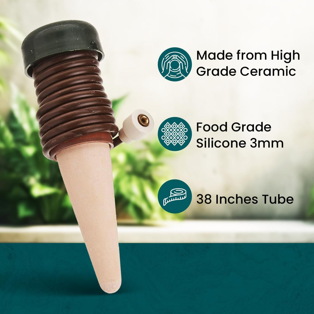 Blumat Classic Self-Watering Stakes - Prevents Overwatering and Underwatering for Healthy Growth While You are Away