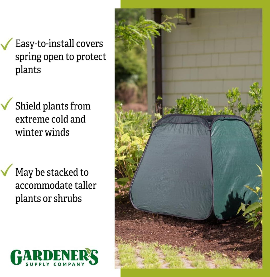 Gardener's Supply Company Pop-Up Plant Cover Freeze Protection | Easy to Install Outdoor Garden Flowers, Shrub Plants