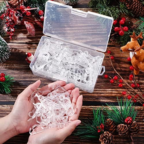Marsui 360 Pieces Christmas Light Clips Outdoor Gutter Hooks,Clear
